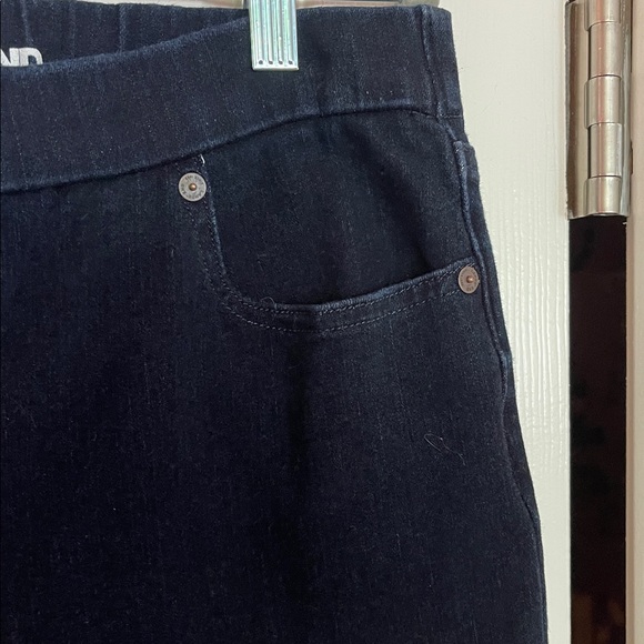 Lands' End Women's Dark Indigo Stretch Skinny Jeans 16L Tall - Picture 5 of 10